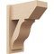 Ekena Millwork 7 1/2-in W x 14-in D x 18-in H Funston Slat Rough Cedar Woodgrain TimberThane Outlooker, Primed Tan OUTUR075X14X18FST24RCPR - alternate 1